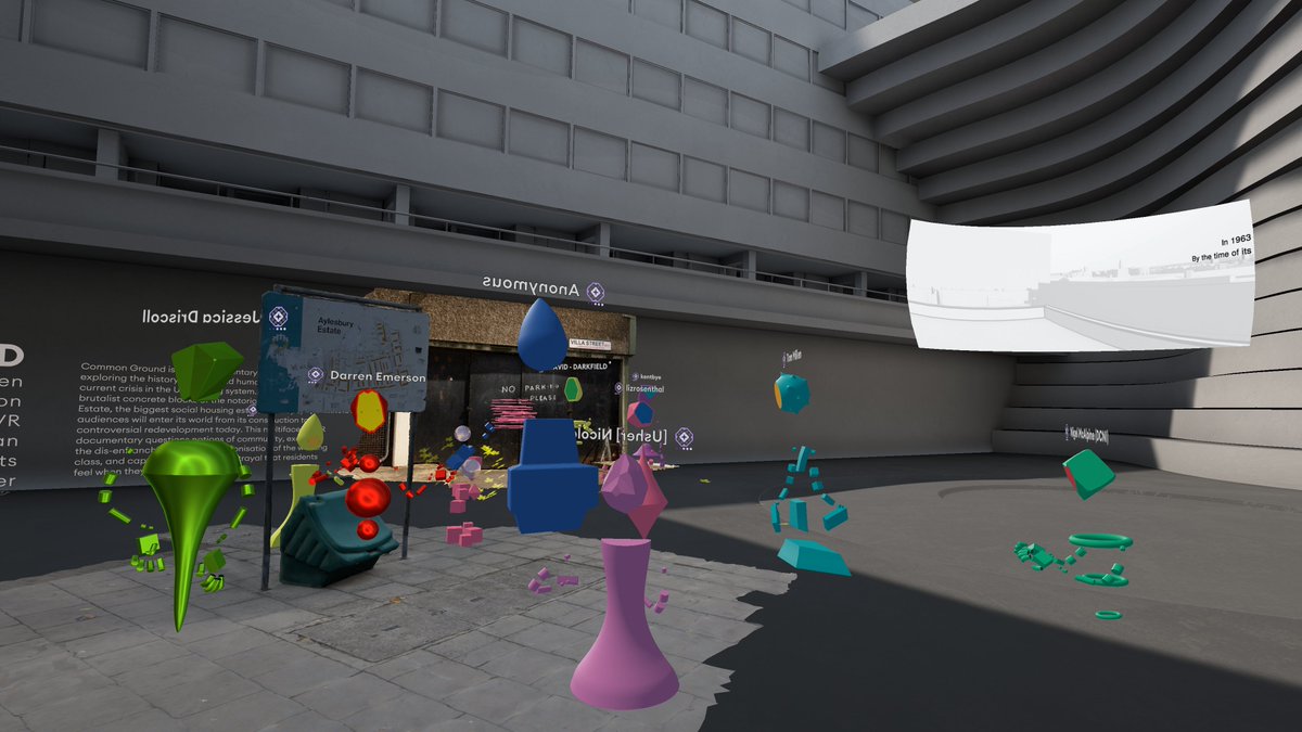 A real honour to present <a href="/CommongroundVR/">Common Ground VR Documentary</a> in <a href="/MuseumOR/">Museum of Other Realities (MOR)</a> at the launch today of the #ImmersiveArcade for a showcase of the Best of British VR!!  Thanks to everyone who made this possible.  Crazy to think there is a slice of #AylesburyEstate that exists in a virtual museum!