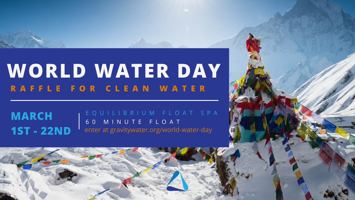 Win a float for a good cause! This World Water Day (3/22), we’re teaming up with Gravity Water, a local non-profit that builds clean drinking water systems around the world. Tickets are $8, and provide one child in need with clean water! Go to gravitywater.org/world-water-day to enter.