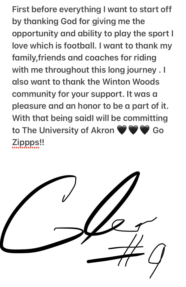 Camsanders09's tweet photo. 110% Committed 🖤

Go Zips 🖤 @christo30330907 @artdog97 @8Egan @dre58ondline @CoachDanScholz https://t.co/2zNd7dAVpD