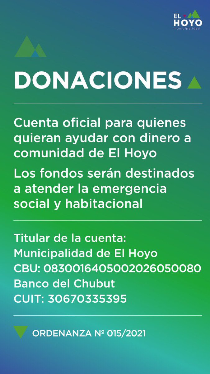 lfsur's tweet photo. #IncendiosPatagonia Si vivís en Buenos Aires y querés donar a las familias de la #ComarcaAndina, acá te dejo info. Se necesita TODO pero lo que más piden son materiales de constucción. Los camiones salen éste domingo y otros hasta el 19/3 Gracias!!👇❤ https://t.co/veKIrfSYG8