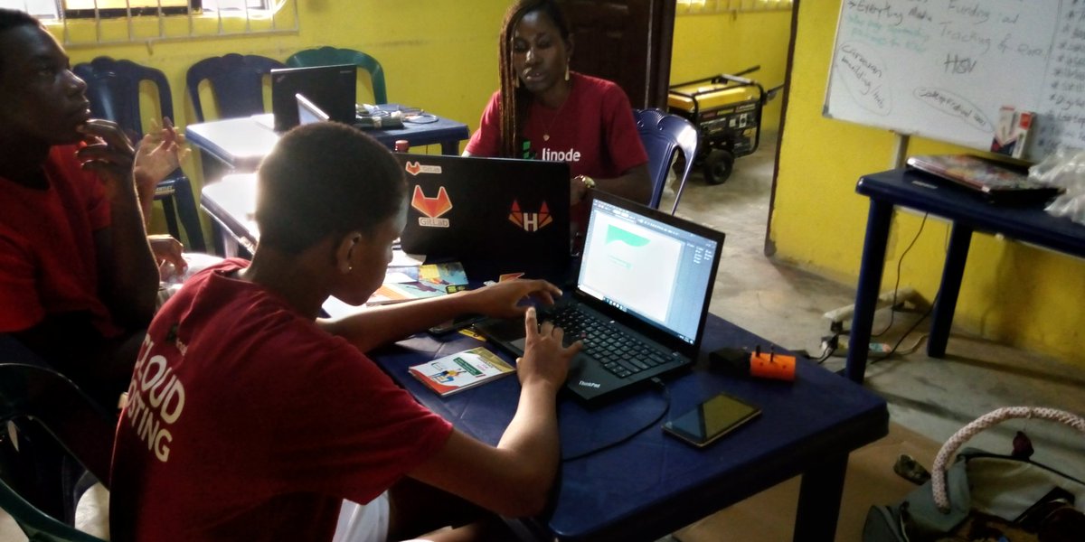 WittyFoundation's tweet photo. Women acquiring digital skills at WittyHub on Thursday 11th March, 2021 to mark the celebration of #IWD2021 @GitLabNG @linode @dev_careers @GirlsWhoCode @womenintech @WomenInSTEM21 @ACTFoundation_ @actfoundation @jehimuan @OGA4SKY @googleafrica @ThePSF @CNNAfrica @BBCAfrica https://t.co/V0PkaHIuoY