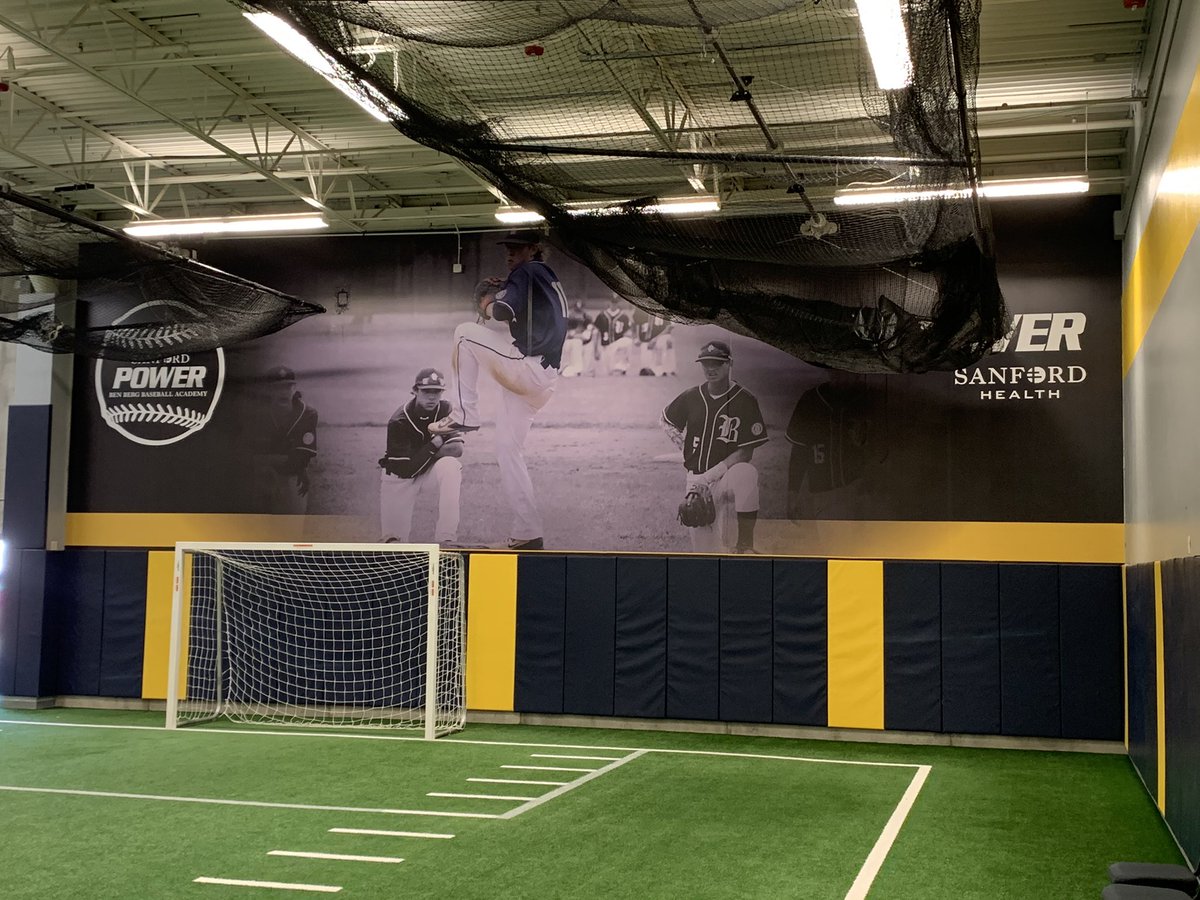 RiviniusChris's tweet photo. Ben Berg Baseball mural is finished!

We cannot thank the Berg family enough for their generous donation to the baseball academy!!

We have been able to bring some incredible player development opportunities to the Bismarck community because of it

Ben’s legacy will live on! https://t.co/WI82r9Vldc