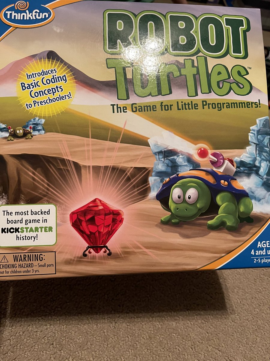 ddfasano41's tweet photo. Friday night programming. Robot Turtles with my Big Man! Never too early to learn how to code. #littleprogrammers https://t.co/cDBSTJMa5C