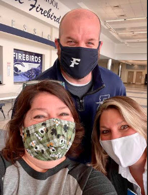 Lots of smiles today as 2nd doses of the COVID-19 vaccine were administered to staff members. One year from the day that this pandemic shut everything down, we are proud to be a part of the efforts across the state to bring normalcy back to our lives!! #WeAreFirebirds