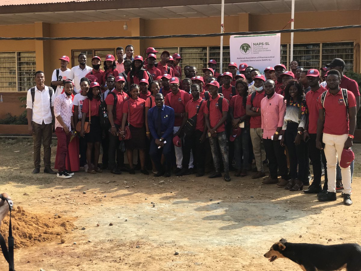 NAPS_SL's tweet photo. TODAY MARKS THE END OF THE ORIENTATION CEREMONY FOR ALL NEWLY ADMITTED STUDENTS INTO THE COLLEGE OF MEDICINE AND ALLIED HEALTH SCIENCES - UNIVERSITY OF SIERRA LEONE. 

NAPS-SL WELCOMES YOU ALL 

#VIVALAPHARMACIE
#NAPSSLWELCOMESYOUALL
#NAPSSLCARES 
#IPSFORG 
#IPSFAfRO https://t.co/ve2xaawraw