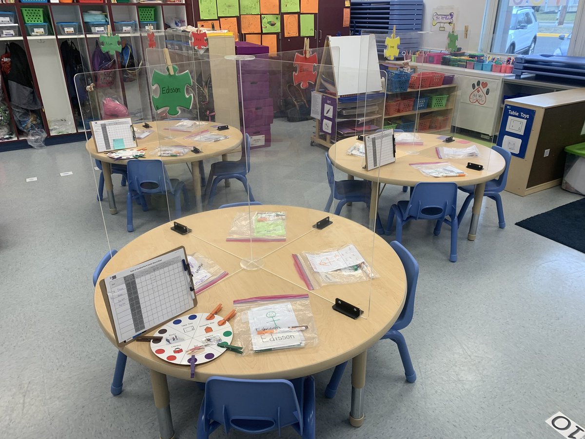 Tools_PreKTeach's tweet photo. Here is our Play Planning set up and bags! This year students have their own bags and are in smaller groups of 4 working with a teacher! #PreK #playplanning #toolsofthemind https://t.co/5nfp86SRyv