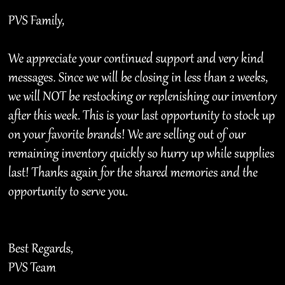 premiumvapesupp's tweet photo. Dear PVS Family,
Please read.
https://t.co/8TjgLDI2Pw
#premiumvapesupply #ejuice #eliquid #ecig #mod #vapenation #vapecommunity #vapelyfe #vapelife #vapefam #vapedaily #vapeporn #vapestagram #vapeon #vaping #subohm #mods #vapes #vapestars #vapegram #vapelove #vapepics #vapejuice https://t.co/DPowckKt9u