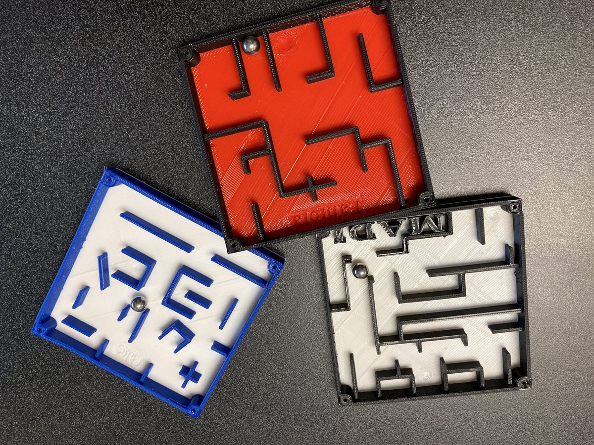 ldouthit's tweet photo. 6th grade student @nowlinmiddle design ball mazes in  #tinkercad  are beginning to emerge from the cool @intructables tutorial of Jonathon T.  Great exploration of design thinking &amp; #3Dprinting skills! Check out:  https://t.co/2u4X2CKgN0  #falconsnow #pltw #STEAM #Engineering https://t.co/HdB1G4ylwk