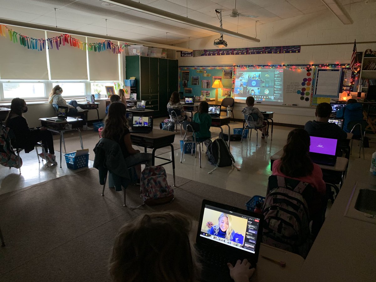 Morning Mindfulness with Nurse Ashley from Doylestown Hospital. 💙💜 <a href="/CBGaymanES/">George G. Gayman Elementary</a>