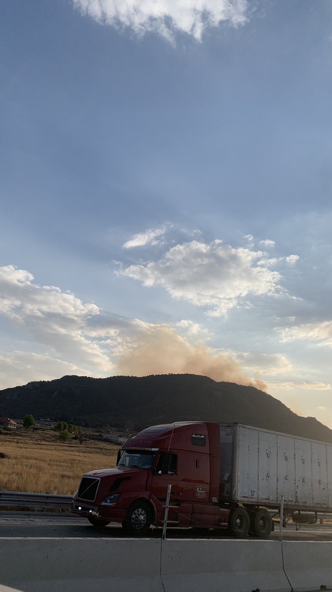 Hay un incendio en el km 42 en el macrolibramientos a Leon <a href="/CAPUFE/">CAPUFE</a>