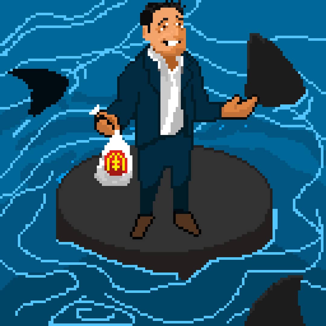 CryptoPixelArt1's tweet photo. @mcuban i made a pixel art portrait of you which will be sold as an NFT at the #MCDC gallery in cryptovoxels Berlin tomorrow! Be there! 
#NFT #cryptoart #pixelart https://t.co/vCscvxsd43