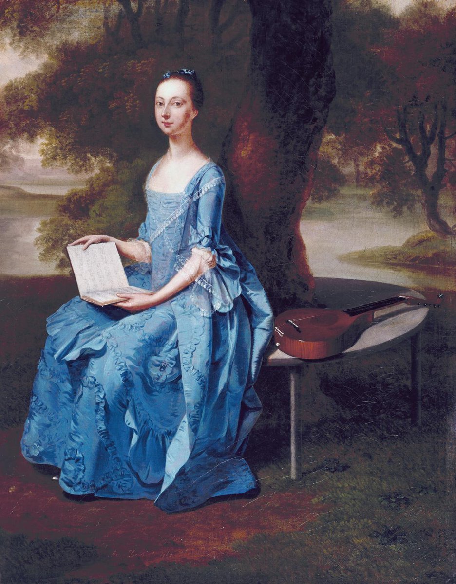 TateArtBot's tweet photo. Arthur Devis, A Lady in Blue, 1757 https://t.co/Ggh6NykHrP #museumarchive #arthurdevis https://t.co/9SbVtTPP7z