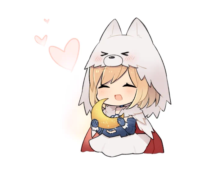 金月をもらえてご機嫌なベルセルクジータちゃん 