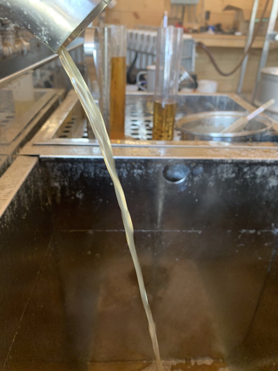 Pretty light syrup yesterday. #maple21