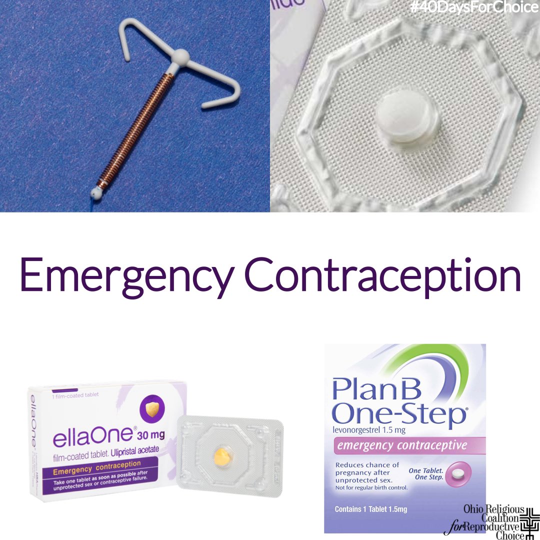 FaithChoiceOhio's tweet photo. EMERGENCY CONTRACEPTION - Freedom doesn’t stop once you make 1 or 2 choices. The ability to make choices about your reproductive future extends even after you’ve made the decision to participate in sexual activity — you can say no to pregnancy whenever you like. #40DaysForChoice https://t.co/y4EvfgMWwS