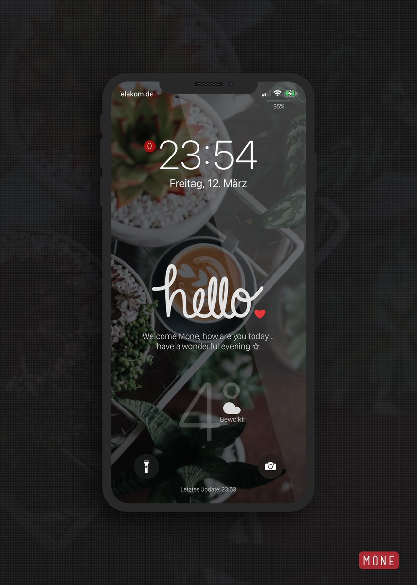 kleinmone's tweet image. It&apos;s simply the best we can get for our stock iPhones ❤️

Weather Lite V3.1 by @thewaytozion 
Wallpaper by Nathan Dumlao via @unsplash 

And now goodnight ⭐️

#iOS145beta3 #nojailbreak #WeatherLiteV3 #shortcuts