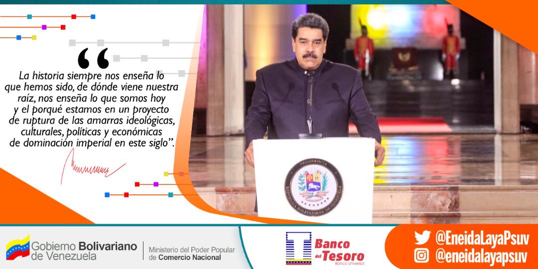 Nos guía una brillante historia en nuestro camino:  La belleza de la soberanía. Esta Patria de héroes y heroínas seguirá rompiendo las cadenas que pretende imponer el imperio norteamericano. 

¡Independientes siempre!

#5AñosDeLosCLAP
#DemocraciaComunal