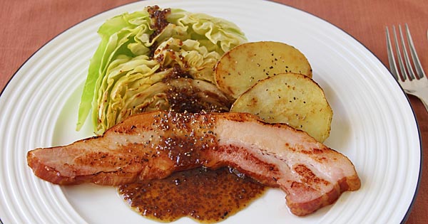 تويتر 精肉あづま على تويتر ベーコンステーキ春野菜添え ハニーマスタードソース ベーコンブロックを使った簡単ステーキ 季節の野菜とハニーマスタードが合わさり 春らしい一品となっています レシピはこちら T Co Yb5sk2djox レシピ T