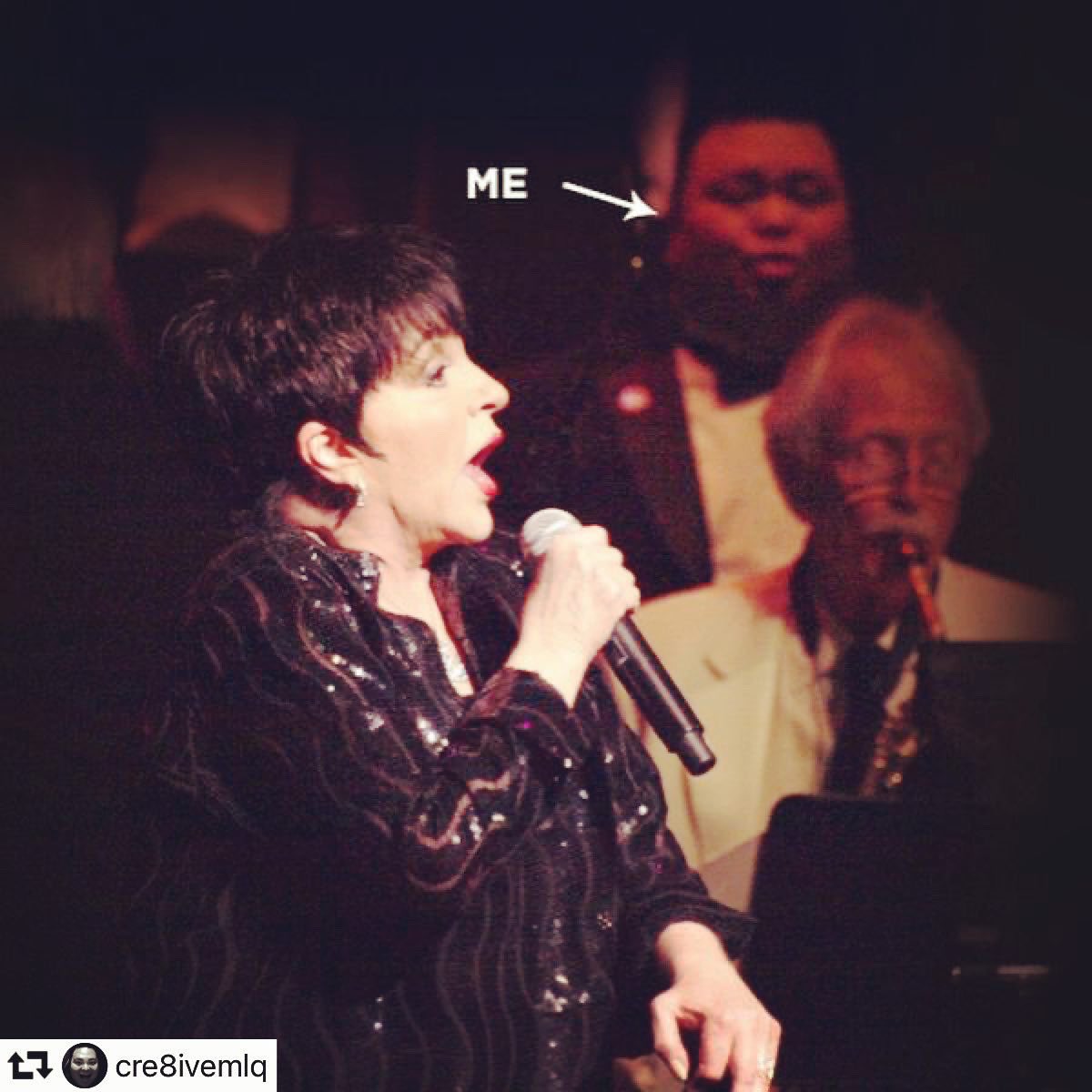 cre8iveMLQ's tweet photo. Happy 75th Birthday to the one and only living legend Ms #LizaMinnelli !!! I still regard singing with her and #MenAlive in December 2012 as a highlight of my life, which also included some raves from #BillyStritch and #SamHarris for my singing! What?!! #LizaWithaZ #EGOT https://t.co/kTJHmAspmP