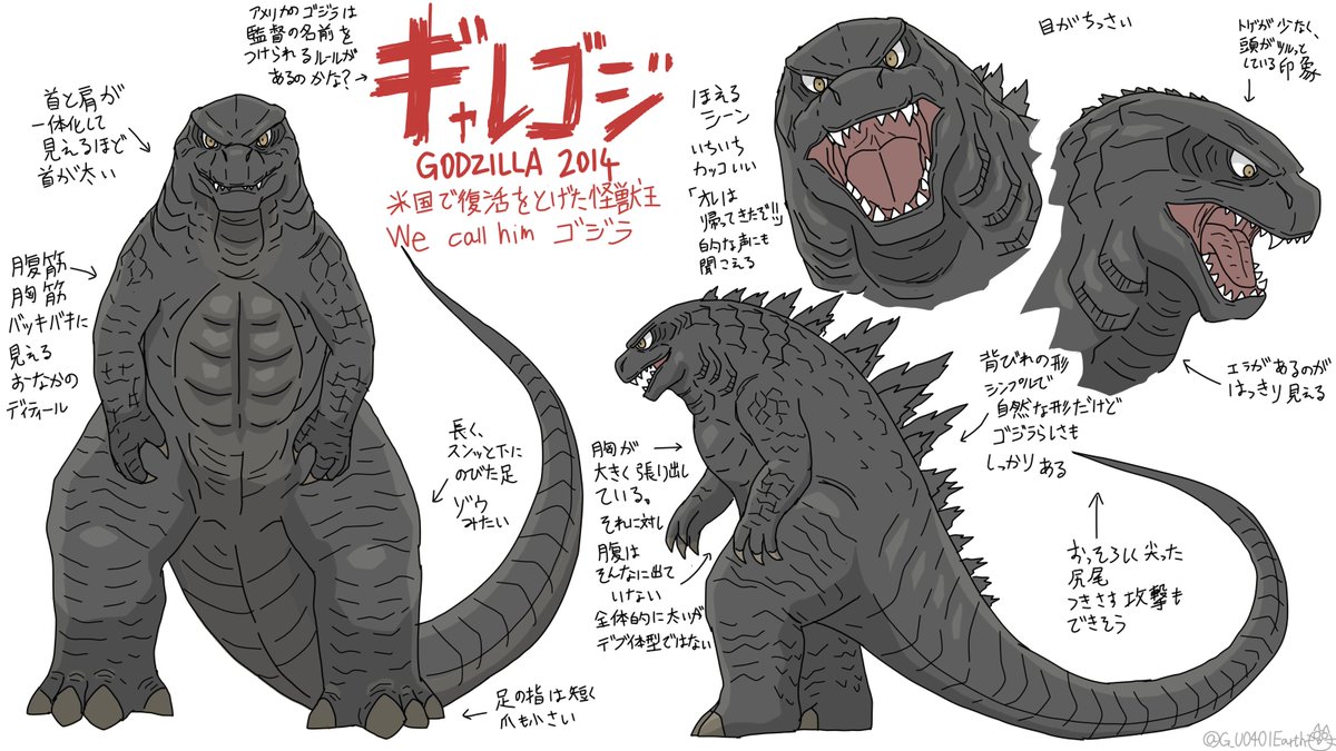 Fwゴジの デフォルメイラスト練習 Redesign Version ゴジラ 猫怪獣ノラの漫画 Fwゴジの デフォルメイラスト練習 Redesign Version ゴジラ 猫怪獣ノラの漫画