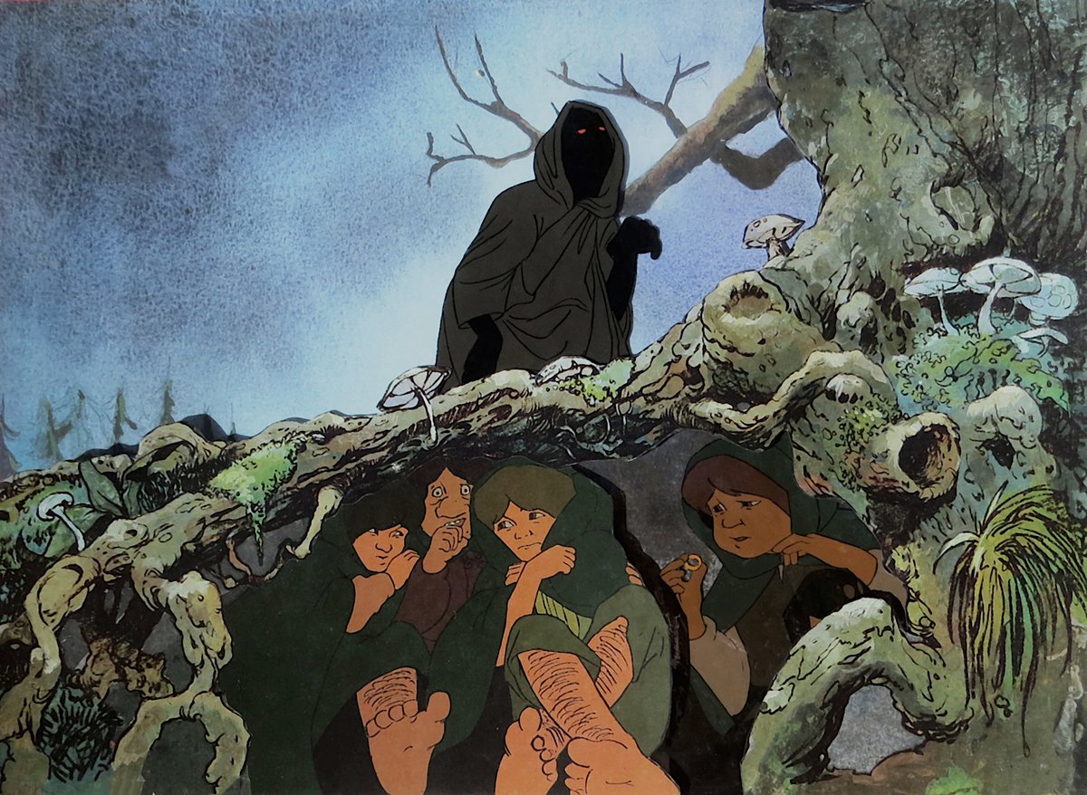 ralphbakshi's tweet photo. Don't make a sound... https://t.co/3YnsQA0oQ7 #Tolkien #productioncels #animation #LOTR https://t.co/syHI73a6vn