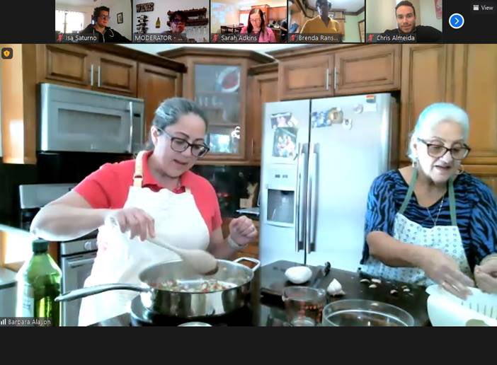 UpsBrg's tweet photo. Thank you Barb Alayon and our new Mom, Barbara, for all the great tipsand opening your kitchen to our members! Your Picadillo tutorial was fun and easy to follow! Join us April 9 for our next Bites and Banter! https://t.co/UouzeWN98y