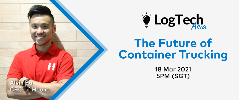 Join us at #logtechasia on 18 March where our co-founder &amp; CEO Alvin Ea shares about trends and analysis of the future of container trucking, and the role of logistics tech in Southeast Asia. Register now: logtech.asia/?sc=0josPr2d&a…
