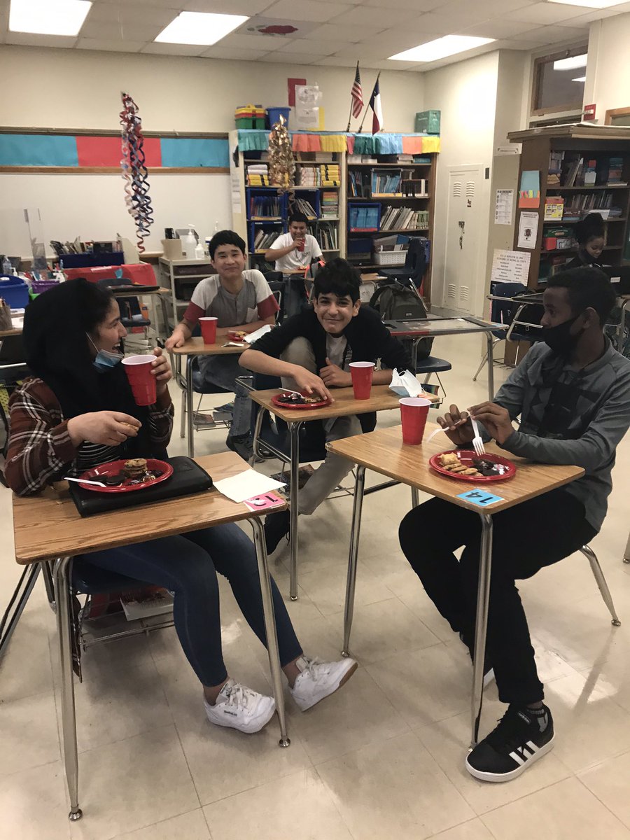 My ESL students are studying Across Genres, and we happened to learn about drinking tea cultural traditions. A Tea Party idea was born and today we actually enjoyed tea and sweets from students’ countries!