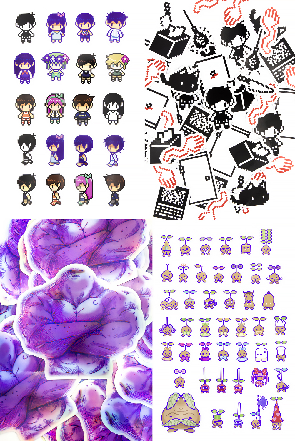 Hero Sprites (Omori) - Omori - Sticker