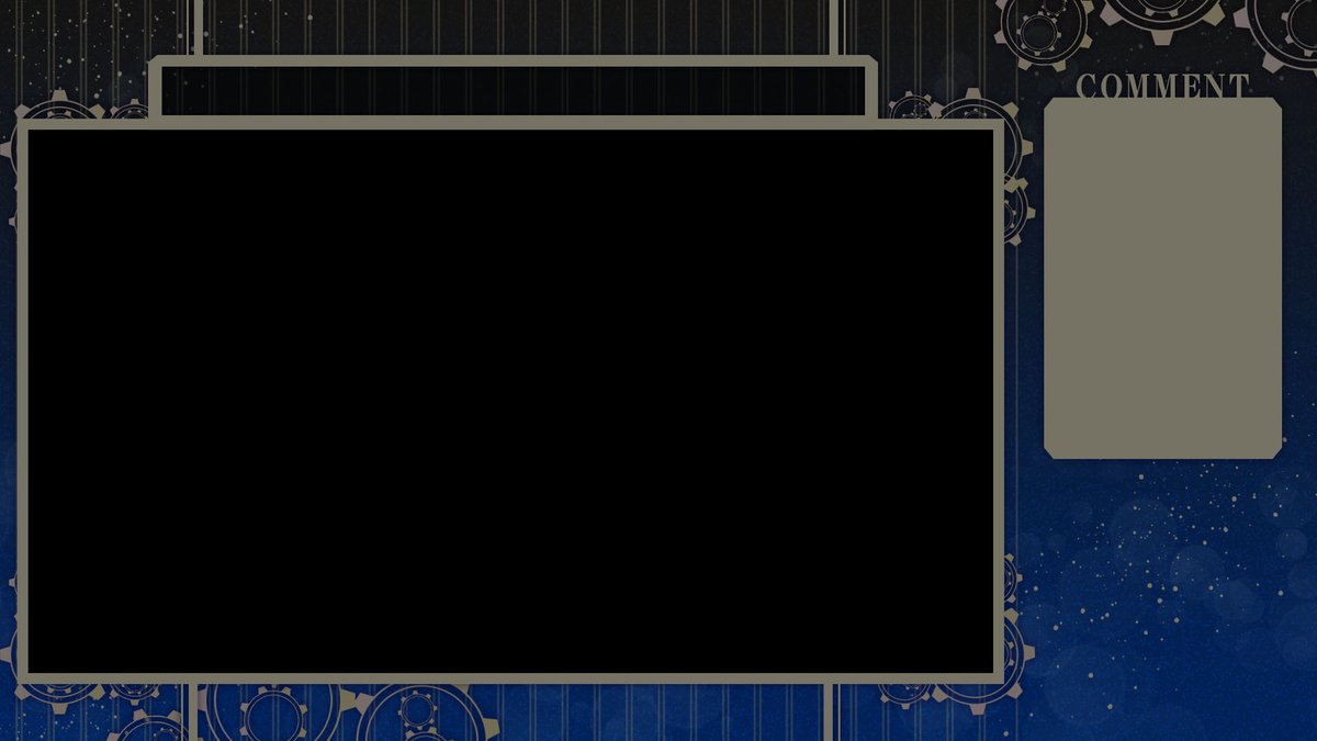 未早 さなぽん Vtuberさん配信向けの背景素材第15弾を作ってみました 今回は歯車 アンティークな雰囲気にしてみました 画面枠は透過素材ではないので素材の上にゲーム画面を置いてご使用ください 雰囲気に合わせてご自由にお使いください Vtuber