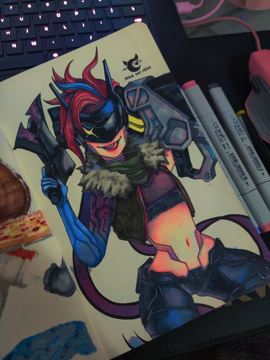 AngieKatNeko's tweet image. Wanna join me? Come and play 💕 #artoflegends #projectjinx #leagueoflegendsart #leagueoflegendsfanart #jinx #jinxleagueoflegends #adc #marksman #pcgaming #copicmarkers #copicsketch #moleskineart #moleskine #sketchbook #lol #gamer #summonershowcase #angiekatneko #art #artwork