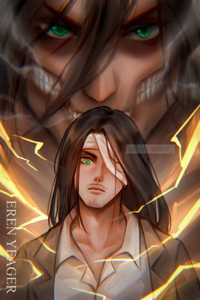 SP0Y_'s tweet photo. I'm the same as you.
#eren #attackontitanseason4 https://t.co/Uz0ujh8hYt