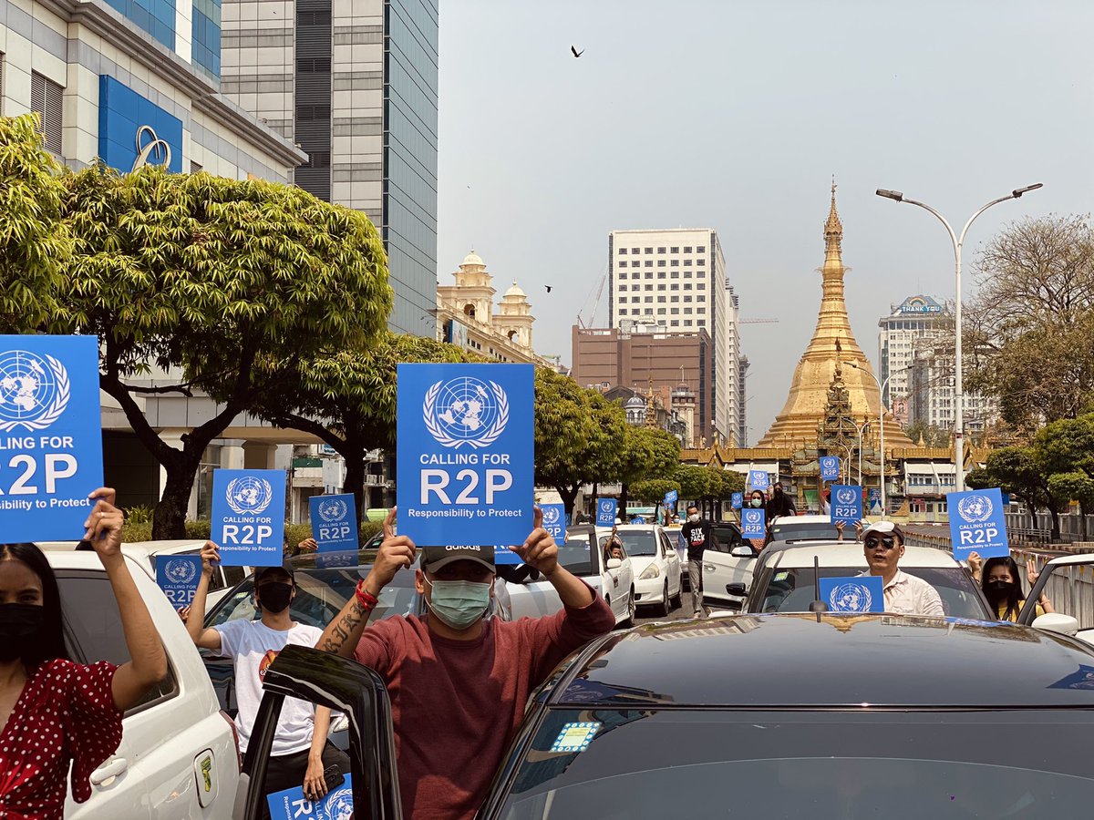 YeHein01030022's tweet photo. Car Protest .... 

13.3.2021 
🙏🏽🇲🇲
#carprotest
#savemyanmar 
#rejectmilitarycoupmyanmar
#HearTheVoiceOfMyanmar
#WhatHappenInMyanmar
#WeNeedR2PInMyanmar 
#callingforR2PResponsibilitytoProtect https://t.co/O8jshe45S8