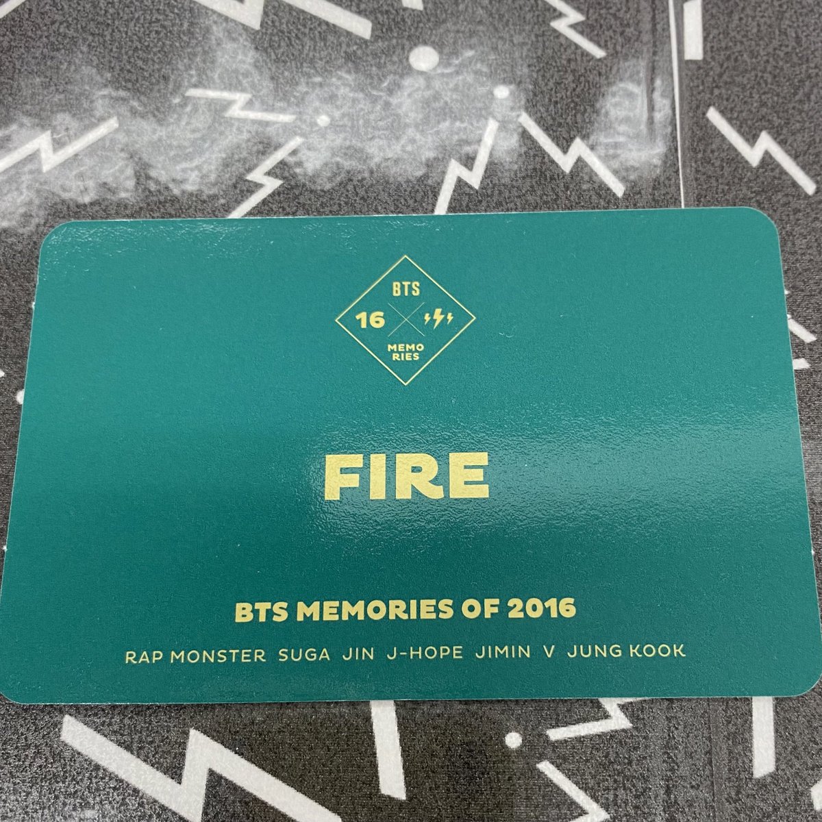🔥プルタオルネ🔥 #BTS #방탄소년단 BTS MEMORIES OF 2016 FIRE トレカ