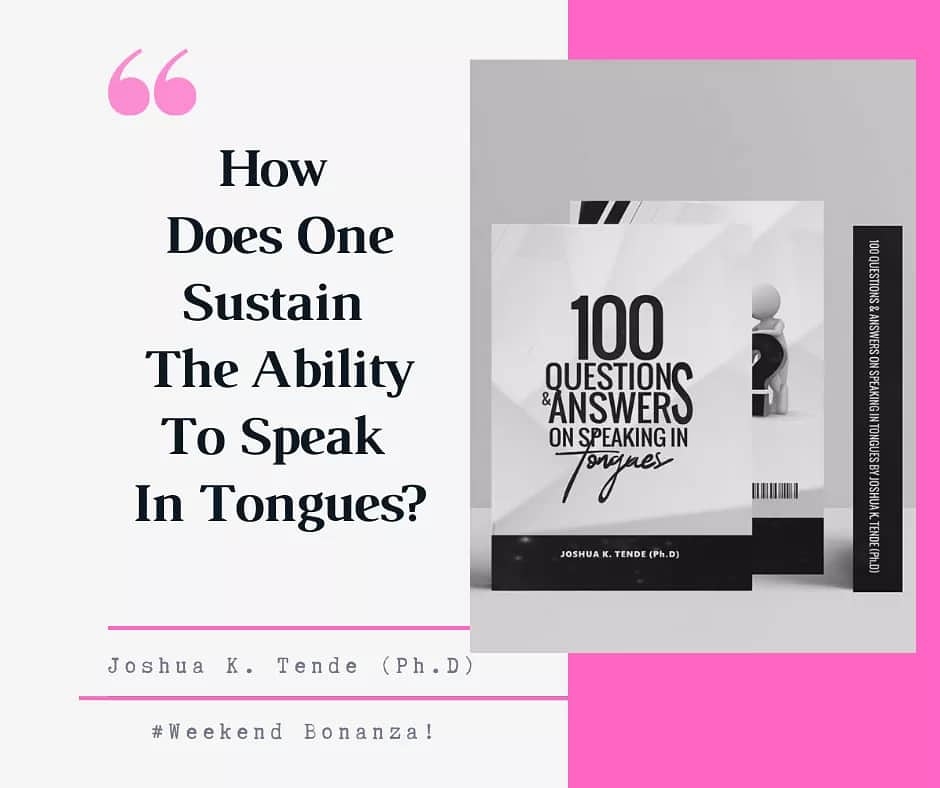 By:
I. Speaking in tongues everyday &amp; night.
II. Yielding to the Spirit and speaking for a longtime (at least 30 min).
III.Continuous meditation on the importance of speaking in tongues.
IV.Joining a prayer group with those who can pray in tongues more than you do.#RevJoshuaTende