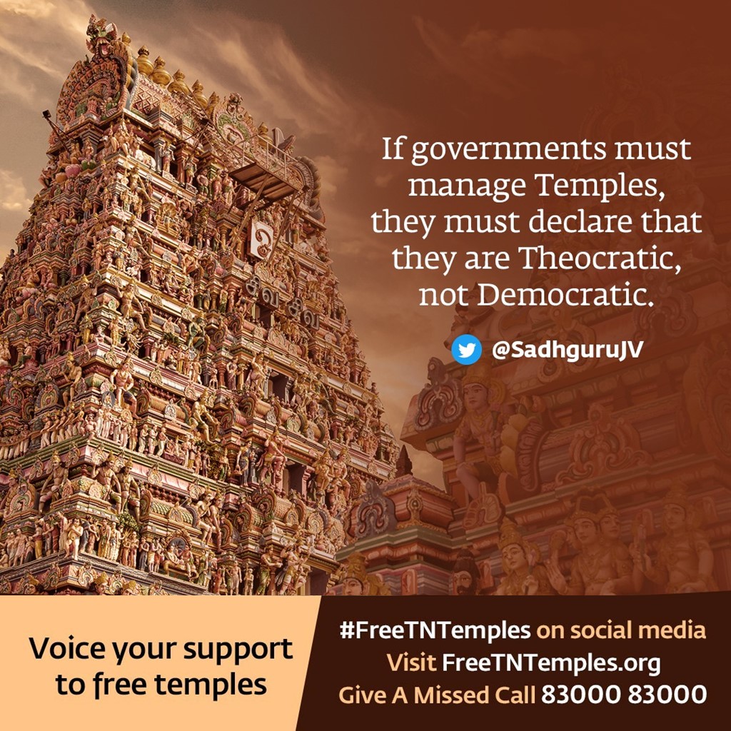 VISHYOU's tweet photo. @ishafoundation Please Please Please.
This is not our real identity, we have drifted too faraway from our rich and varied heritage, let's take a u-turn and return to our ancestoral ways. Let's raise our devotion and get our temples back to our devotees. #FreeTNTemples
||| Shivv - Shambho ||| https://t.co/YakVxwlpiH
