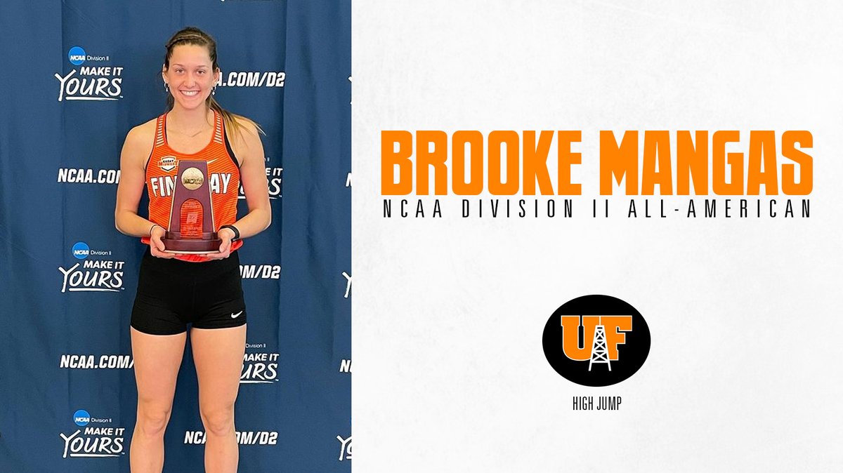 FindlayOilers's tweet photo. 🇺🇸ALL-AMERICAN🇺🇸
Brooke Mangas cleared 1.71m today to earn all-American status! She's just the third all-time at UF to earn all-American in the women's high jump. https://t.co/IIxn5tqYYu