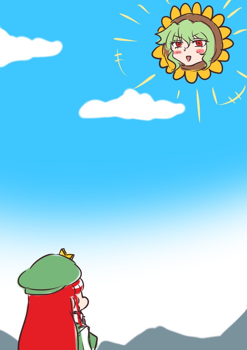 紅美鈴 ,風見幽香 「幽香SUN 」|🌻鰤十刀🌹例大祭『う41ｂ 茶壺』のイラスト