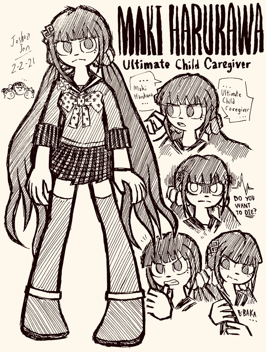 Maki Harukawa, Gonta Gokuhara, Kazuo Tengan, and Sato Doodles
#danganronpa #danganronpa3 #danganronpav3 #Danganronpafanart #makiharukawa #gontagokuhara #kazuotengan #sato