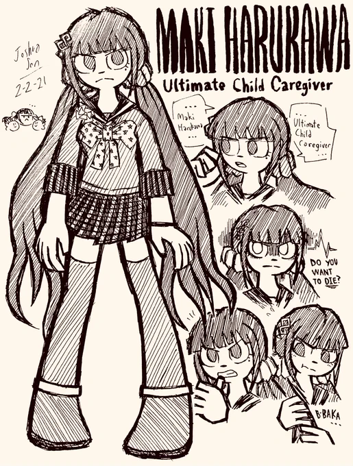 Maki Harukawa, Gonta Gokuhara, Kazuo Tengan, and Sato Doodles
#danganronpa #danganronpa3 #danganronpav3 #Danganronpafanart #makiharukawa #gontagokuhara #kazuotengan #sato 