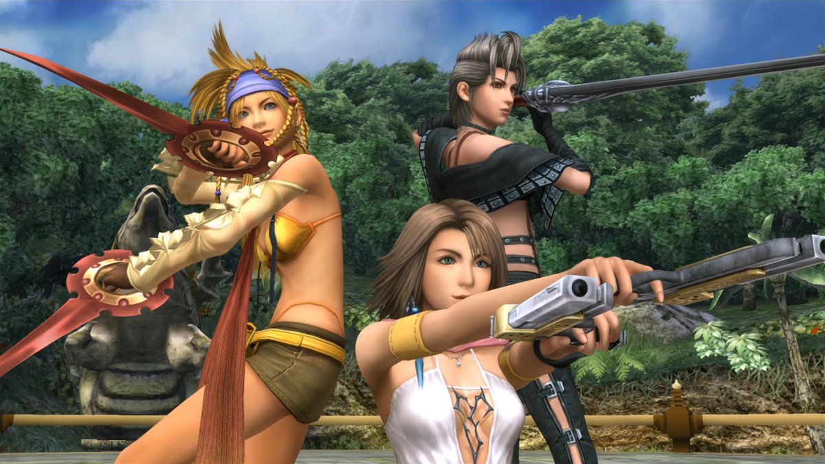 FinalFantasy's tweet photo. "Y, R, P, in position. It's showtime, girls."

On this day 18 years ago #FinalFantasy X-2 first launched and introduced us to the Gullwings, dresspheres, the Celsius, Sphere Break, Shinra and so much more... 

We'd need more than 1000 words to share our real emotion with you 🎶 https://t.co/7xvB49magf