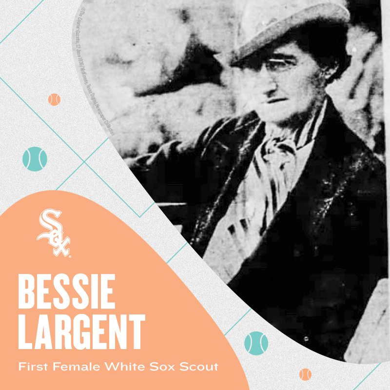 whitesox's tweet photo. Paving the way for women in scouting since 1925, Bessie Largent is known as the first female scout for the White Sox organization. In honor of #WomensHistoryMonth, take a look back at at #HERstory: