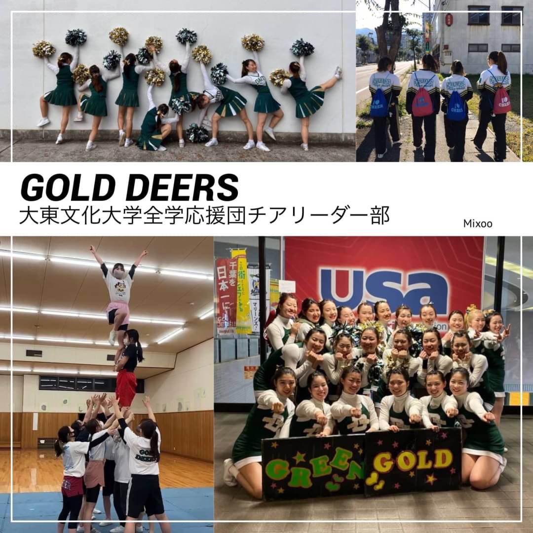 大東文化大學全學應援團チアリーダー部 Gold Deers Twitter 大東文化大學全學應援團チアリーダー部 Gold Deers Twitter