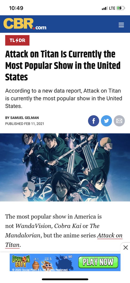 baileybockkk's tweet image. if lil kid me found out that the #1 show in the US rn would be an anime, i wouldn’t believe it. cool shit