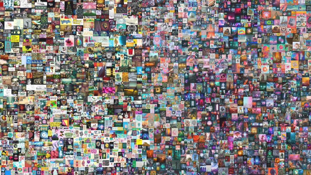 DemiGodAries777's tweet photo. 22 million people tuned in for the final moments of @Beeple's historic sale this morning, which totaled $69.3 million. Relive it from the artist's POV in this link! #beeple #digitalart #digitalartist #artist #art #thefirst5000days #nft 😱 🖼 https://t.co/tihVOdbIAK