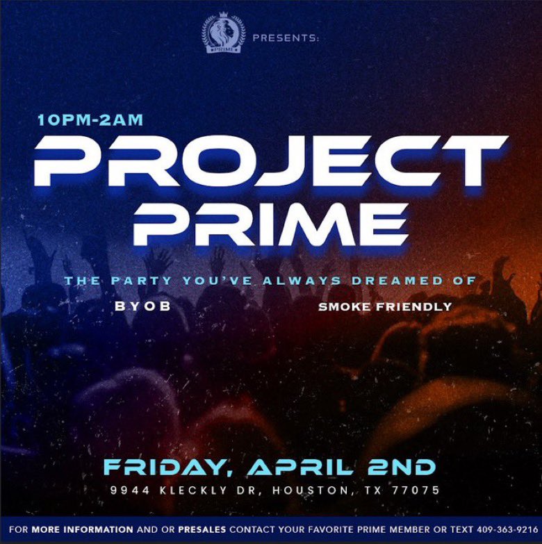 sshaylennn's tweet image. Be there or hear about it‼️ #ProjectPrime