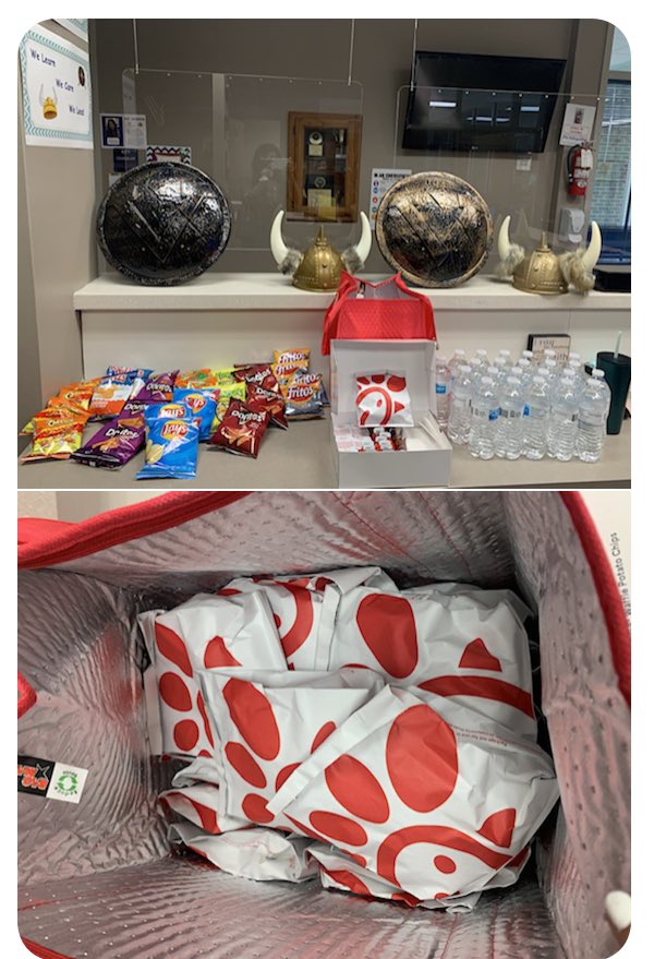 beatrismartine4's tweet photo. That’s a wrap but it’s better when there’s a @ChickfilA sandwich inside of it! #GAMEONinGISD was a blast but now it’s #GAMEover.🤞🏽We break for #springbreak2021 March 15-19 &amp; return March 22. https://t.co/ePTG5lyveC
