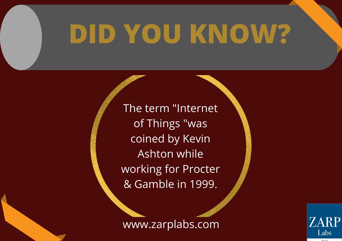 labszarpgmailc1's tweet image. DID YOU KNOW?
#zarplabs #internetofthings #technology #iot
