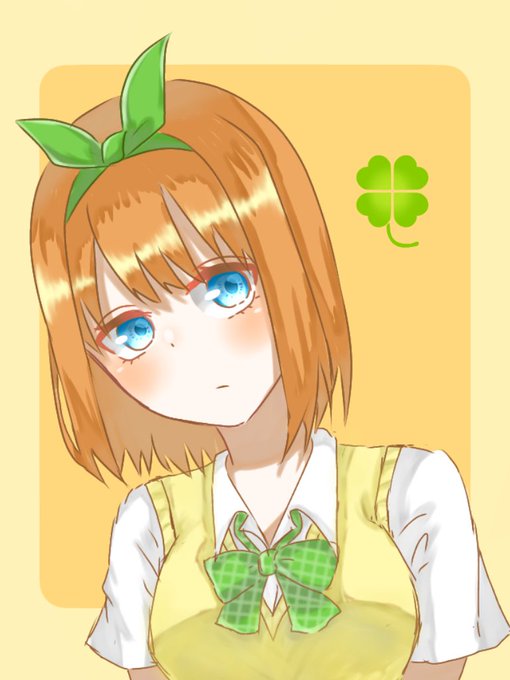 ちゃこまるさんがTwitterに投稿した中野四葉(五等分の花嫁)のイラスト。