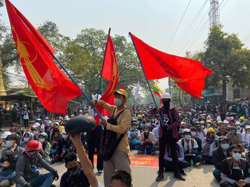 Today Myanmar: Mandalay
General sit-in protest successfully finished around 10am in Mandalay, Mahar Aung Myay Tsp.

TOWARD FEDERAL UNION
#WhatsHappeningInMyanmar  #Mar13Coup